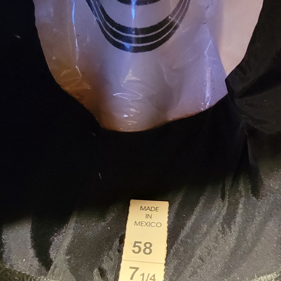 Black Cowboy Hat with Silver Band - Picture 9 of 11